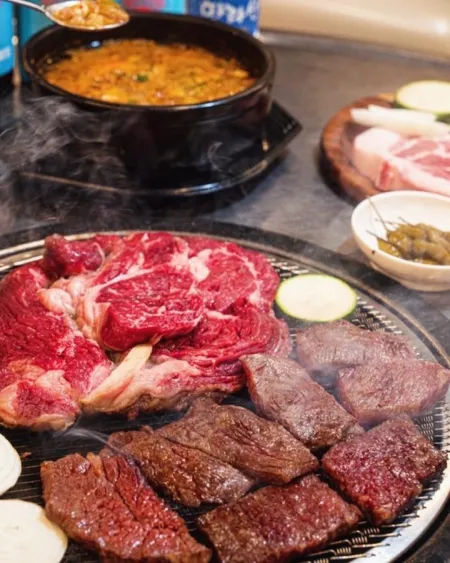 Black Pork Jeju Beef and Chicken