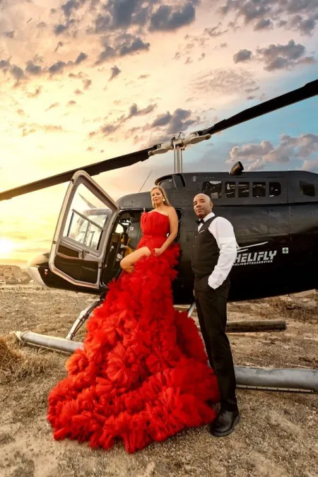 Flying Dress In Santorini Photoshoot By Dimitris Parasiris