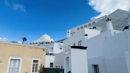 Blue Domed Church Santorini