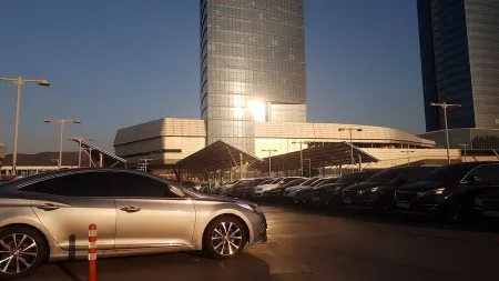 Daejeon Station Parking Lots above Railways