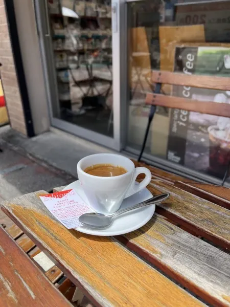 the coffee stand
